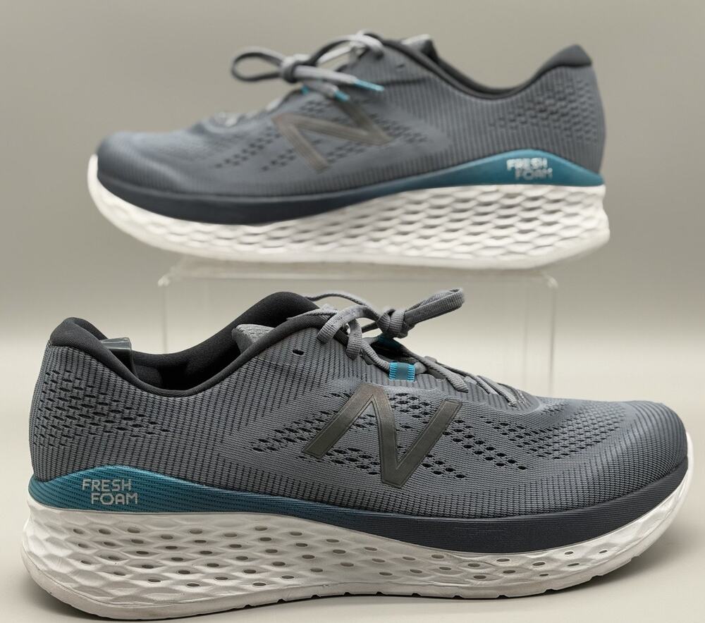New Balance Fresh Foam More Shoes Mens 15 Gray Running Sneakers Athletic